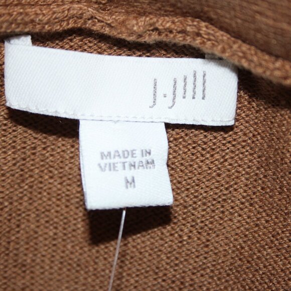J Jill Sweater $79 Vicuna Sz M Brown Turtleneck Tunic Cotton Viscose Sweater - Picture 9 of 15